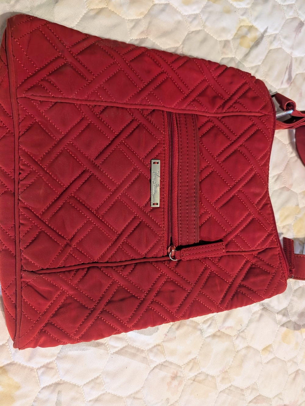Vera Bradley Red Quilted Crossbody Bag